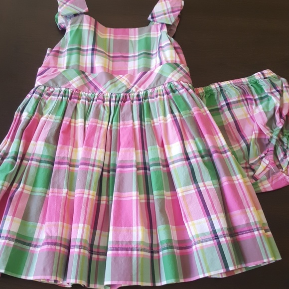 Janie and Jack Other - Janie and jack 18 M madras dress bloomers SALE